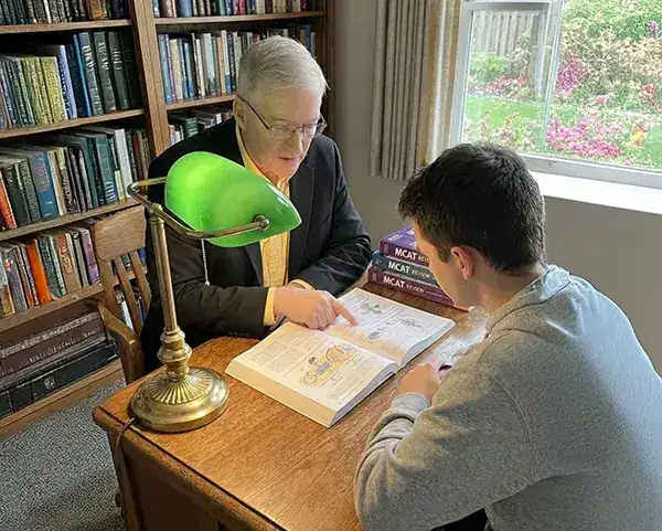 Dr. Stuart Donnelly, MCAT Biology tutor — one-on-one tutoring session San Diego