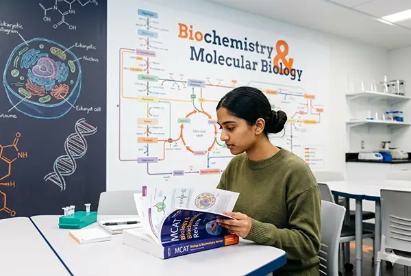 MCAT Biological and Biochemical Foundations section — biology and biochemistry study guide